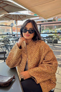 Kimberly Collared Metallic Sequins Jacket