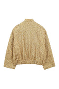 Kimberly Collared Metallic Sequins Jacket