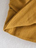 Laura One Shoulder Crop Linen Top
