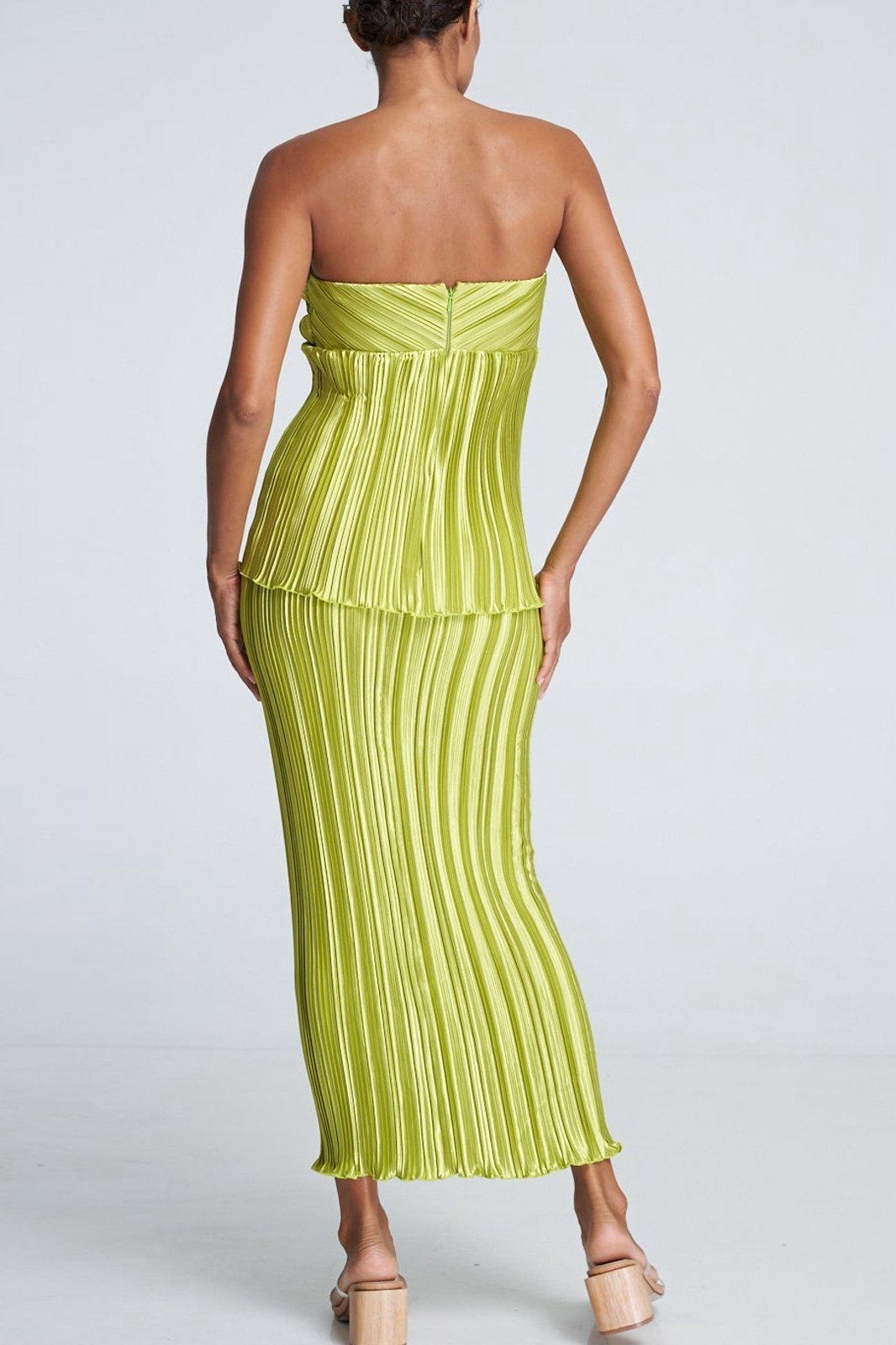 Lyuba Plisse Strapless Set