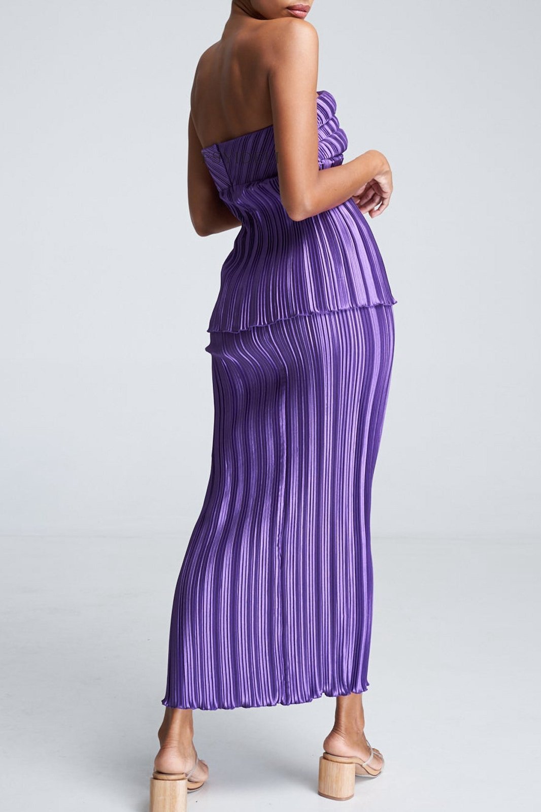 Lyuba Plisse Strapless Set