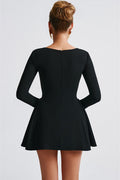 Regina Long Sleeve Sweetheart Mini Dress