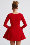 Regina Long Sleeve Sweetheart Mini Dress