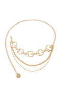 Metal Moon & Star Waist Chain Belt