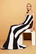 Molly Strapless Color Block Maxi Dress