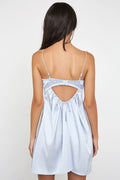 Novia Lace Pleat Satin Lounge Dress
