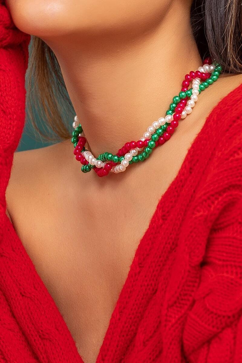 Pearl Woven Chain Necklace