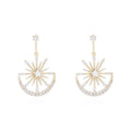 Penny Sun & Moon Diamante Dangle Earrings