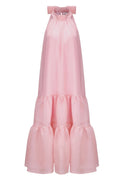Phoebe Bowknot A-Line Tiered Maxi Dress