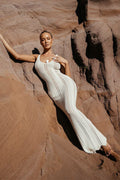 Rosalind Hollow Knit Backless Maxi Dress