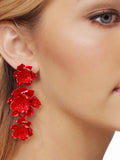 Phyllis Varnish Flower Earrings