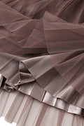 Reversible Two-way Pleated Midi Skirt