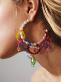 Rox Beaded Tassel Earrings
