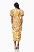 Sally V-neck Floral Midi Dress