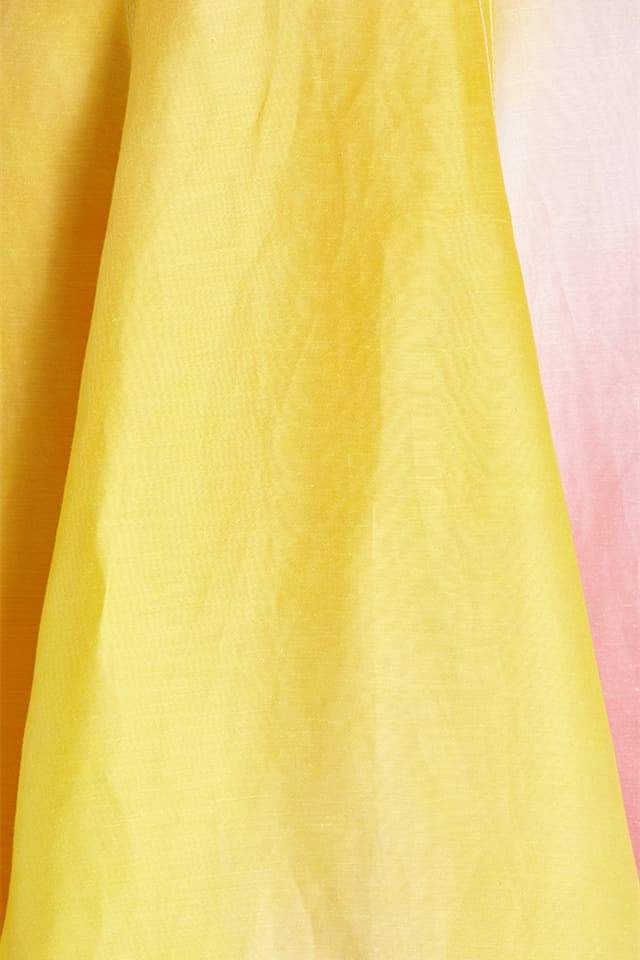 Salome Puff Sleeve V-neck midi Dress