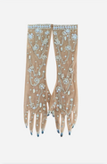 Sparkly Crystal Pearl Gloves