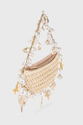 Sea Wonder Pearl Straw Hobo Bag