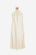 Sia Removable Rose Halterneck Midi Dress