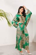 Ursula Printed Flare Satin Set