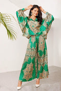 Ursula Printed Flare Satin Set