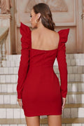 Maggie Square Neck Puff Sleeve Mini Dress